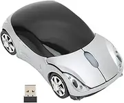 2.4GHz Wireless Car Mouse, 3D Sports Car Computer Mouse with LED Headlights, Ergonomic Optical Mice for PC, Computer, Laptop, Tablet