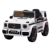 Mercedes Benz AMG G63 Licensed Kids Ride On Electric Car with RC - White