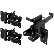 Stainless Steel Self Closing Gate Hinge and Latch Hardware Kit Heavy Duty