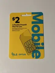 $2 Optus Prepaid SIM Card Starter Kit Micro Nano Pre-paid , 5G Compatible - NEW