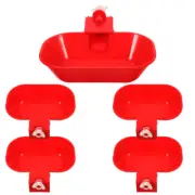 5 Pcs Chicken Poultry Watering Cups Feeders and Drinkers Automatic Waterer Baby