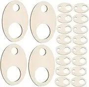 SEWACC 100pcs Wooden Embroidery Thread Organizer Sewing Floss Holder Bobbins Rack for DIY Projects