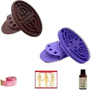 Beauty Salon Professional Custom Acupressure Meridian Brush, Meridian Scalp Massage Brush with Essential Oil Head, Full Body Relaxation and Oil Massage Comb, Unblocking Meridians(Set 1)