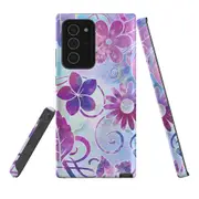 For Samsung Galaxy Note 20 Ultra Case Tough Protective Cover Flower Swirls
