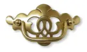 (As-Is) 3" Traditional Chippendale Bail Pull Satin Brass