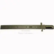 6" Stainless Steel Rule General Metric Flexible Machinist Sliding Ruler Clip