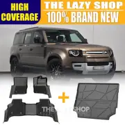 5D TPE Floor Mats with Carpet & Cargo Mat for Defender L663 110 2020+ 5 Seats (for: Land Rover)