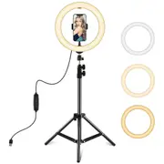10.2 Led Ring Light with 1.1m Tripod for Vlogging and Live Streaming
