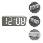 USB Charging LED Mirror Alarm Clock Wake-up Calendar