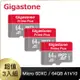 Gigastone 64GB micro SDXC UHS-Ⅰ U1 記憶卡 超值3入組(64GB A1V10 高速記憶卡)