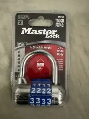 Master Lock Set Your Own Combination Padlock 1523D Blue Dials Anti Shim - New