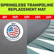 Kahuna Springless Trampoline Replacement Mat Round Outdoor 8 10ft 12ft 14ft 16ft
