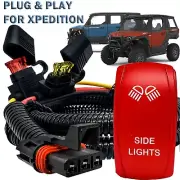 Pulse Busbar Plug Wire Harness + SIDE Light On/Off Red Rocker Switch XPEDITION