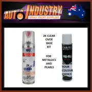 2K CAR PAINT KIT CUSTOM COLOUR & CLEAR KIT PRO / DIY BASECOAT & 2K CLEARCOAT