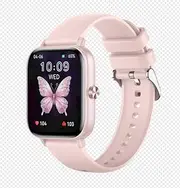 Smart Watch for Women with Bluetooth Call Answer/Dail,1.85" DIY Dial Fitness Watch with Heart Rate Sleep Monitor Step Counter Calorie Sports Modes Waterproof Women's Smart Watch for Android iOS（Pink）