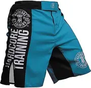 [Hardcore Training] Recruit Black Red Green Purple Navy Blue Fight Shorts Men's Boxing MMA Combat BJJ Grappling Fitness Muay Thai Kickboxing No Gi