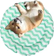 Pet Cooling Mat,Round Cool Pad - Breathable Waterproof& Outdoor Bed for Small Dogs and Cats in Hot Days, Washable