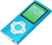 MP3 Player, 1.8 Portable HiFi Music Player Digital LCD Lossless Music Player with FM Radio, Recorder, Ebook, Image Viewer, Supports Up to 64GB, Earphones Included (Sky Blue)