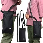 Caredgitz Nephrostomy Bag Holder, Drainage Bag Cover, w/Shoulder Strap & Waist Belt, Catheter Bag Holder, w/Tube Cover, Discreet Nephrostomy Supplies for Privacy & Dignity, Washable, Fits 1000ml Bags