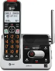 Stylish DECT 6.0 Cordless Phone: Answering Machine & Call Blocking - 1 Handset