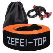 Heavy Duty Recovery Tow Strap 3in x 30ft, 35,000lbs Break Strength Tree Saver...