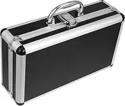 jojofuny Cosmetic Carrying Case Aluminum Box Handle Large Capacity Storage for Travel