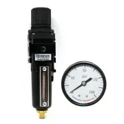 Interstate Pneumatics WB1340 1/4 Inch Standard Metal Bowl Filter / Regulator