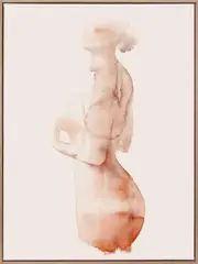 Flawless Female Peach II Canvas Art Print