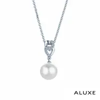 在飛比找蝦皮商城優惠-ALUXE 亞立詩 天然淡水珍珠 18K金 珍珠鑽石項鍊 珍