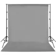 Hridz 2Mx3M Gray Muslin Backdrops for Photography Background -Pocket model