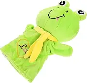 JOINPAYA Plush Frog Hand Puppet for Boys and Girls Soft Stuffed Animal Toy for Storytelling Adorable Cartoon Frog Puppet for Interactive Play and Bedtime Fun