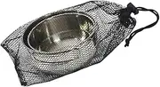 Toyvian 1 Set Portable Stainless Steel Travel Bowl Set Lightweight Camping Tableware for Hiking Easy to Clean Durable Health Safe for Outdoor Cooking
