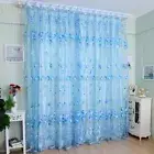 Living Room Bedroom Flower Curtain Sheer Curtains Tulle Window Drapes