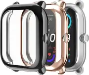 [3 Pack] For Amazfit GTS 2 Mini/Bip U Pro Screen Protector Case Protective Cover