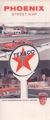 1961 Texaco Road Map: Phoenix NOS