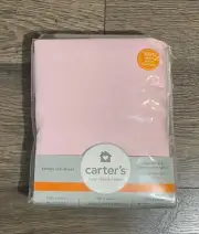 Carter’s Sateen Crib Sheet Baby Bedding 100% Cotton Light Pink