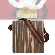 Travel Cajon Drum Hand Wooden Musical Percussion Instrument + Adjustable Strap
