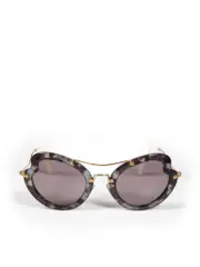Grey Tortoise Shell Cat Eye Sunglasses