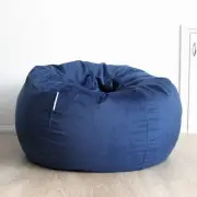 New Ivory & Deene Fur Beanbag Cover Soft Ocean Blue + Liner Chair Bean Bag