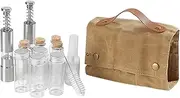 Camping Canisters - 12-Piece Camping Set, Travel Containers, Travel Camp Kitchen Organiser with 40 ml Aluminium Bottles, Camping Storage, Storage Container for Camping