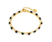 Women's Chain Bracelets,Dainty Bracelet Stretchable Adjustable Bracelet,Model:GS1448-Gold