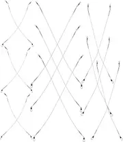 High Strength Steel Wire Cable Fishing Leaders Ratchet Wire Leaders Swivels Snaps Saltwater Fishing for Hooks Lures