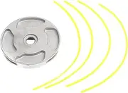 Aluminum Alloy Trimmer Heads Grass Eater Head Aluminum Alloy Heavy Duty Trimmer Plate Brush Cutter Head for Garden Flower Beds