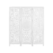 Jans 3 Panel Room Divider Screen Privacy Shoji Timber Wood Stand - White