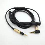 Volume Adjust Headphone Cable HD4.30 Spring Audio Cable for Sennheiser Momentum