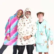 Hotto Premium Oversized Cuddle Hoodie Bubble Tea, Avocado & Galaxy 3 PACK