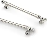 9BUILD 10 Pack 160mm Brushed Satin Nickel Kitchen Cabinet Handles - Drawer and Cupboard Door Handles - Zinc Alloy Wardrobe Handles UK0036