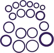Zerodeko 1 Set Gasket Assortment Kit for Air Conditioning Compressors Durable Rubber Material Easy Installation Reliable Leak Prevention for Repair and Maintenance
