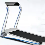 Electric Treadmill with LCD Touch sn Mini Electric Folding Jogging Machine Wireless Bluetooth Connection Gym Home Weight Loss Fitness Equipment 2.0HP Motor(Blue)