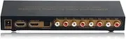 LPCM 7.1CH HDMI Audio Converter.Supports 12-bit Deep Color Full HD,3D and 4K2K Video.Uses 24bit /192KHz DAC.Support Multi-Channel LPCM Digital Audio to Analog Output, up to 7.1CH.